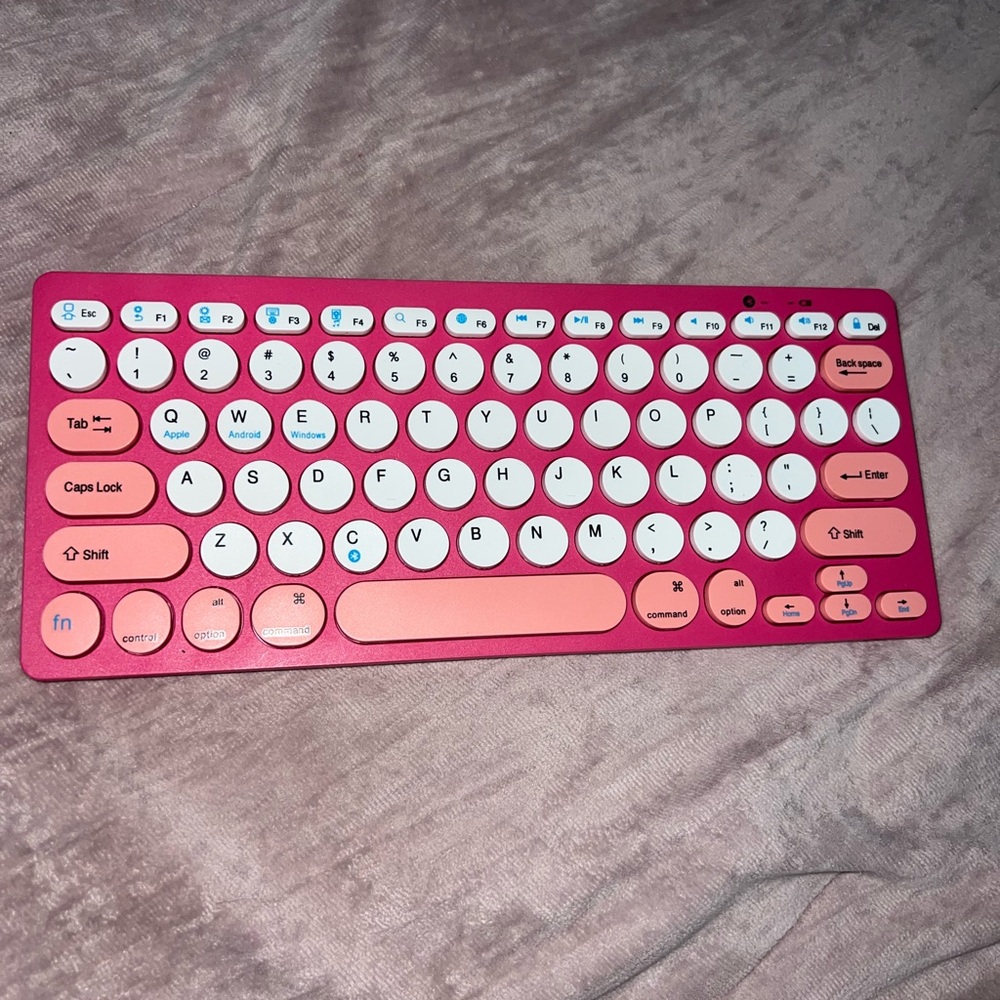 Logitech Pink Wireless Keyboard